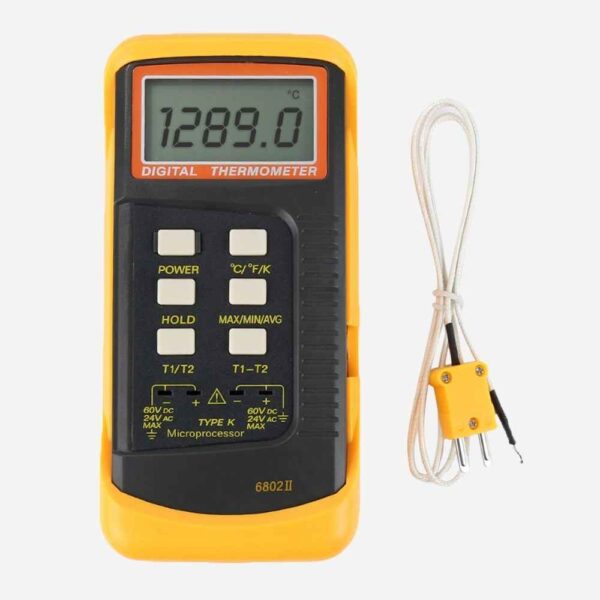 Dual Channel K-Type Thermometer