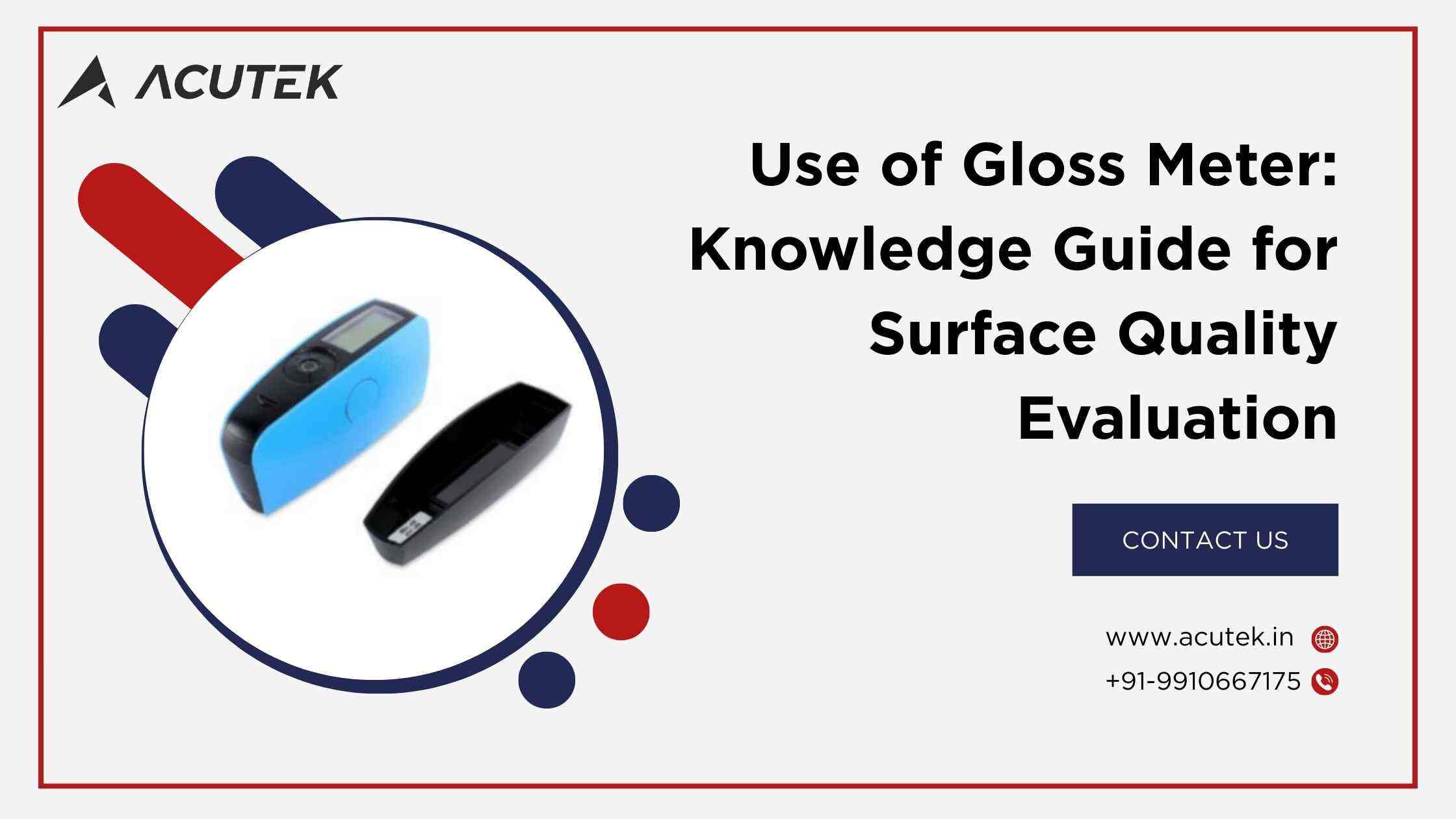 Use of Gloss Meter